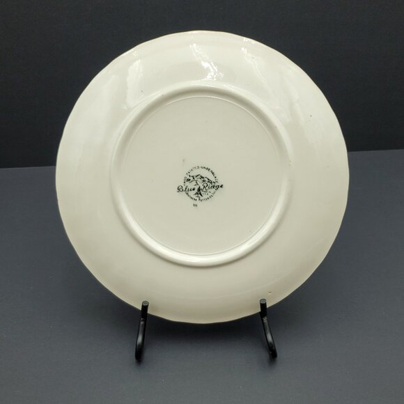 Blue Ridge Southern Potteries Tiger Lily Salad Plates Vintage Hand Painted Plate - Picture 4 of 12